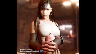 「tugged By Tifa」by Bulgingsenpai [final Fantasy 3d Porn]