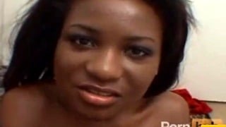 Hot Black Girl Sucks His Little White Penis