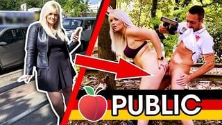 Public Park-fuck Tatjana Young Banged By Outlander in the Woods