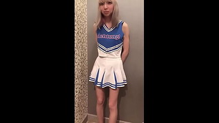 Japanese Idol [mayuka] Cheer Babe (part2) Blow, Standing Doggy, Vaginal Cum Shot in Bed. Pov.