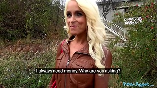 Outside Agent Tattooed Busty Deutsche Blondie Milf Fucked Harsh Against A Tree